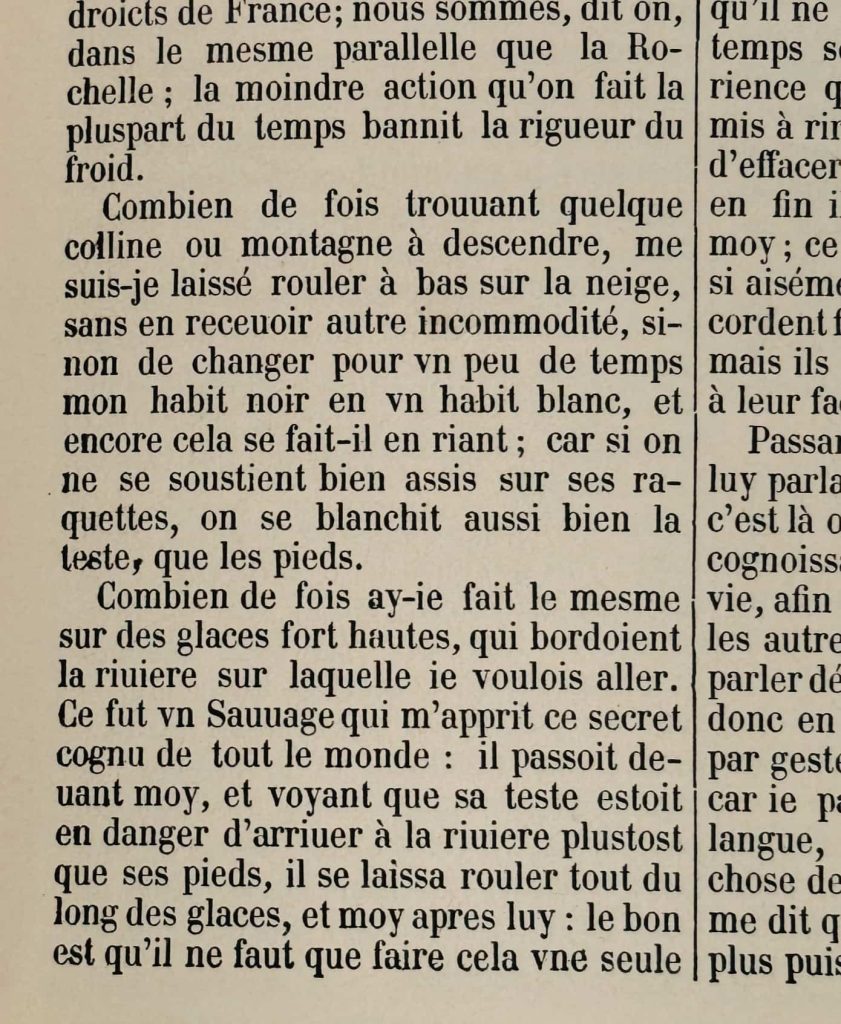 Extrait des Relations des Jésuites