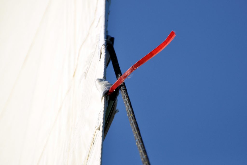 Pennon sur une voile