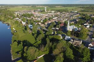 Vue aérienne de Wendover ON