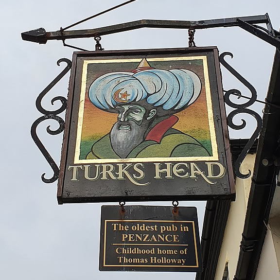 Une enseigne de pub anglais