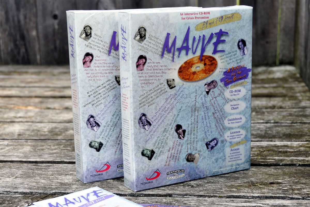 Le CD-ROM Mauve emballé