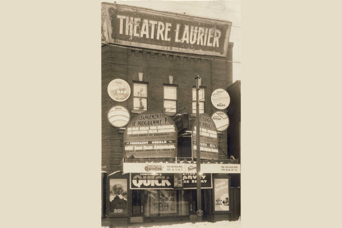 Le Théâtre Laurier de Hull en 1933