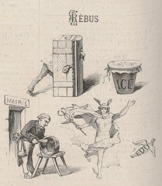 Un rébus de Le Monde illustré de 1872